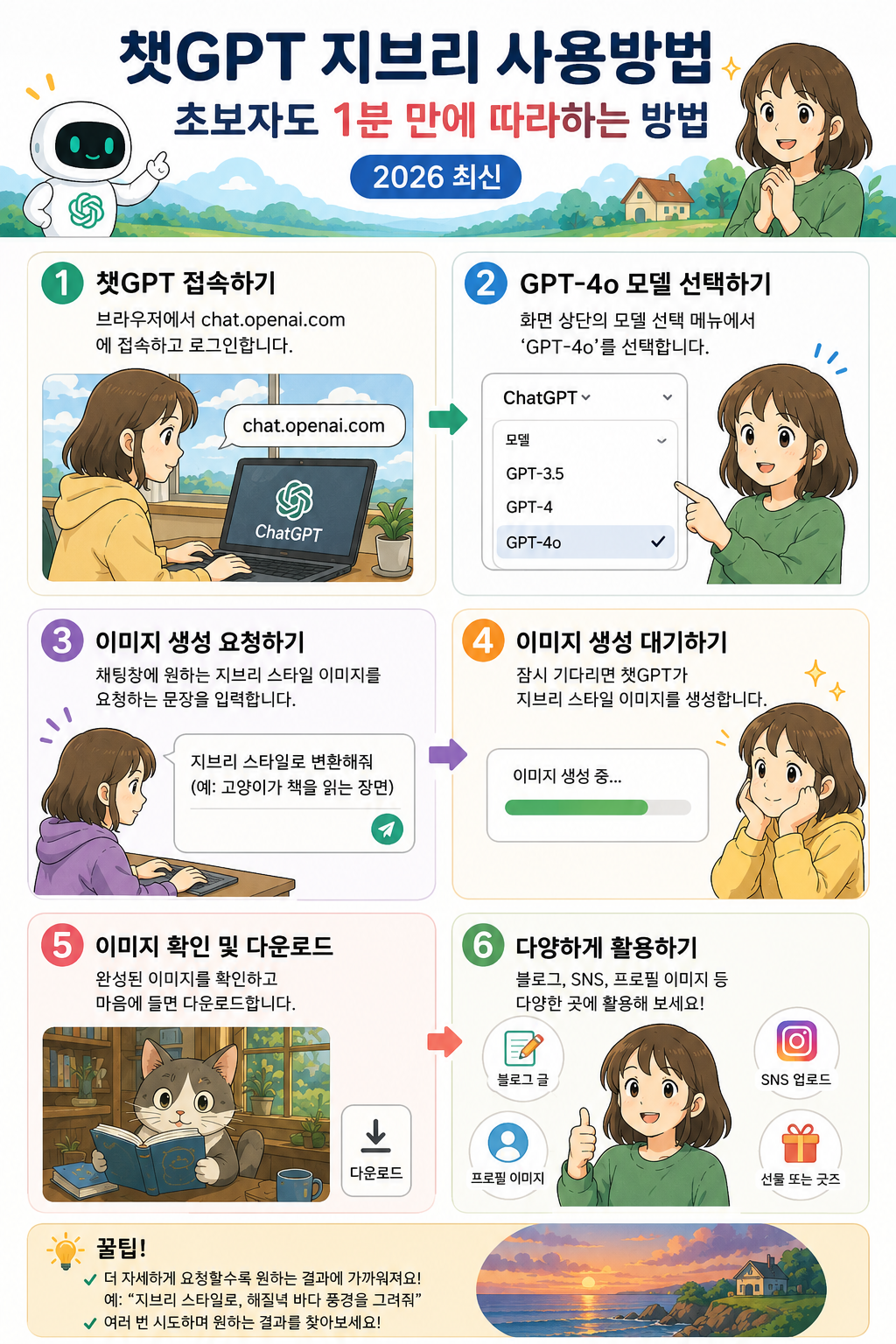 챗GPT 지브리 사용방법