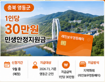 2026 추석 민생지원금