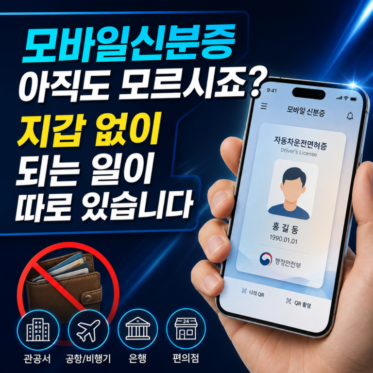 모바일신분증 아직도 모르시죠