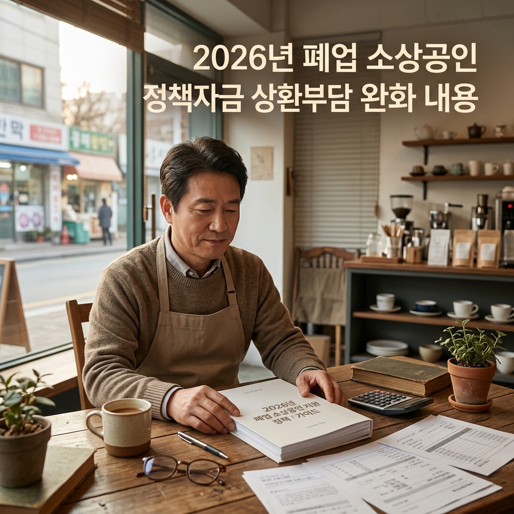 2026년 폐업 소상공인 정책자금 상환부담 완화 내용