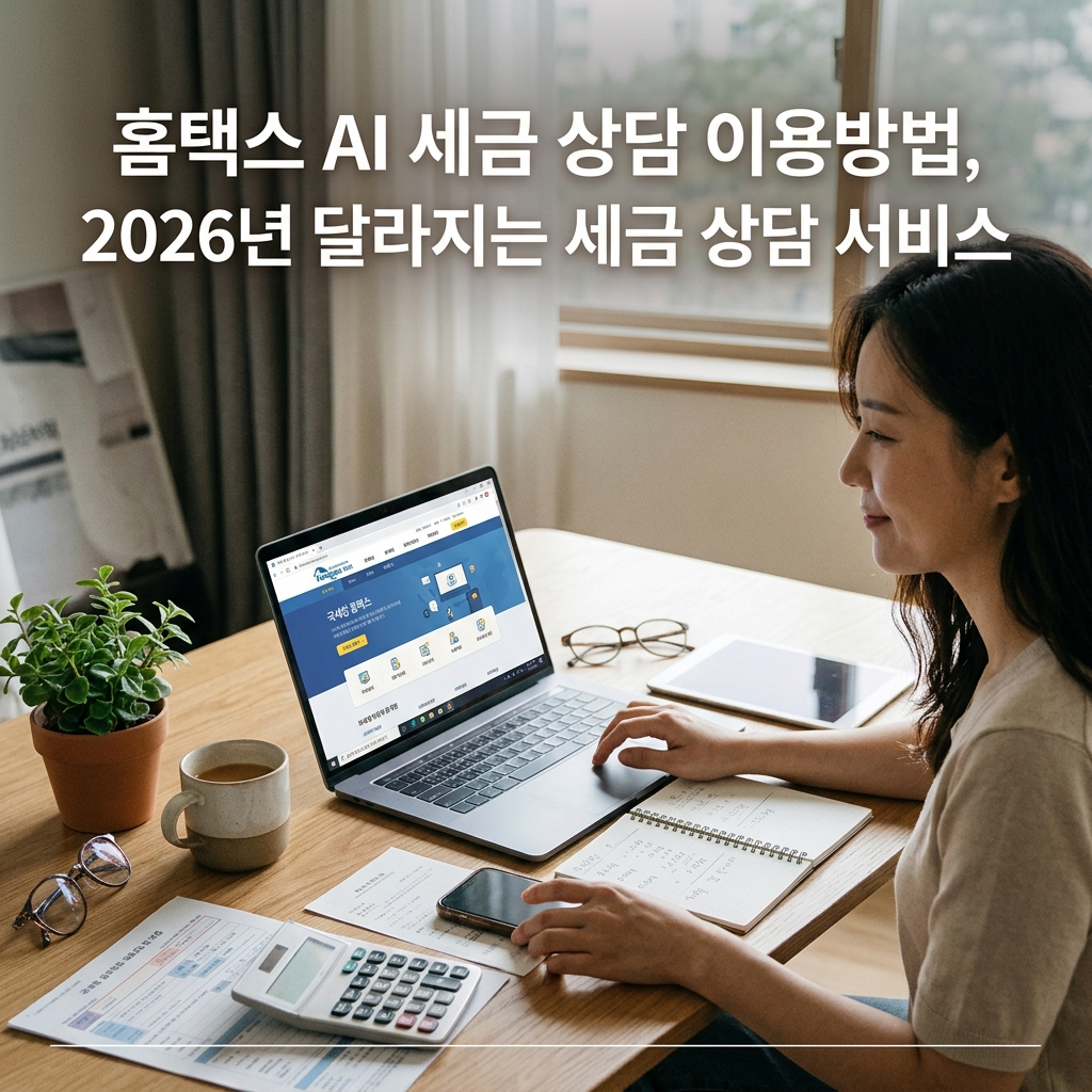 홈택스 AI 세금 상담 이용방법, 2026년 달라지는 세금 상담 서비스